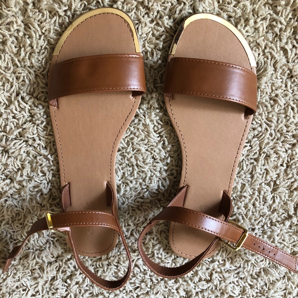 Leather sandals Charlotte Russe